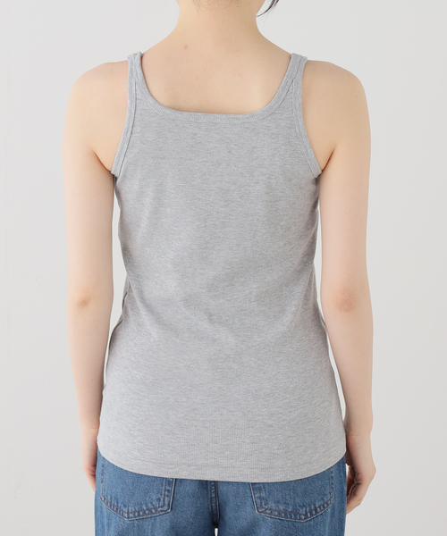 JOURNAL STANDARD(ジャーナルスタンダード)の「BASIC タンクトップ(Tシャツ/カットソー・レディース・ホワイト/ブラック/チャコールグレー・FREE)」の12枚目の写真