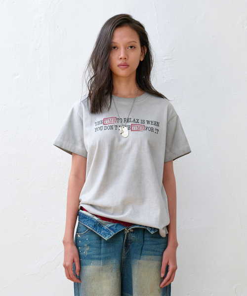 THEVINYLHOUSE(ザバイニルハウス)の「FADED TIME TEE GREY(Tシャツ/カットソー・メンズ・その他・SMALL/MEDIUM/LARGE)」の15枚目の写真