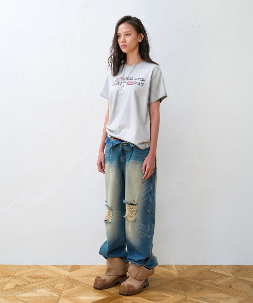 THEVINYLHOUSE(ザバイニルハウス)の「FADED TIME TEE GREY(Tシャツ/カットソー・メンズ・その他・SMALL/MEDIUM/LARGE)」の8枚目の写真