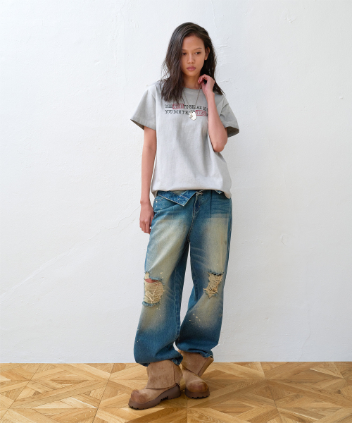 THEVINYLHOUSE(ザバイニルハウス)の「FADED TIME TEE GREY(Tシャツ/カットソー・メンズ・その他・SMALL/MEDIUM/LARGE)」の10枚目の写真