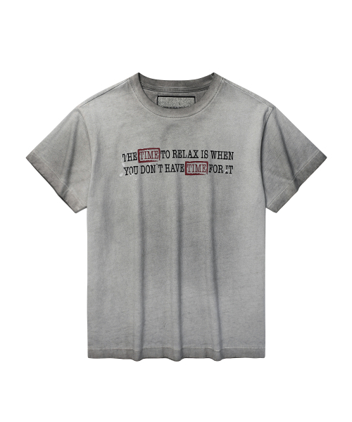 THEVINYLHOUSE(ザバイニルハウス)の「FADED TIME TEE GREY(Tシャツ/カットソー・メンズ・その他・SMALL/MEDIUM/LARGE)」の2枚目の写真