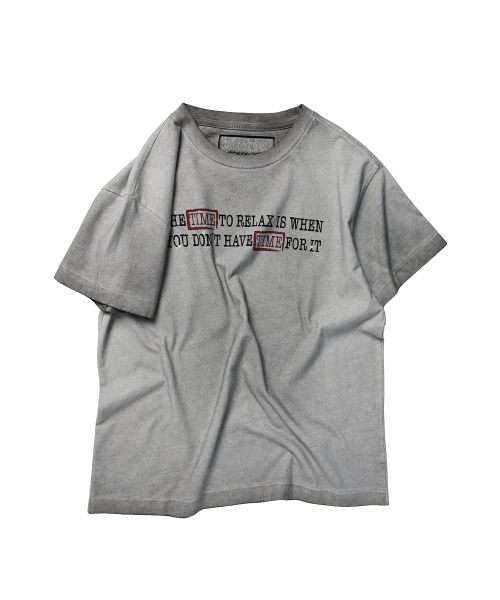 THEVINYLHOUSE(ザバイニルハウス)の「FADED TIME TEE GREY(Tシャツ/カットソー・メンズ・その他・SMALL/MEDIUM/LARGE)」の4枚目の写真