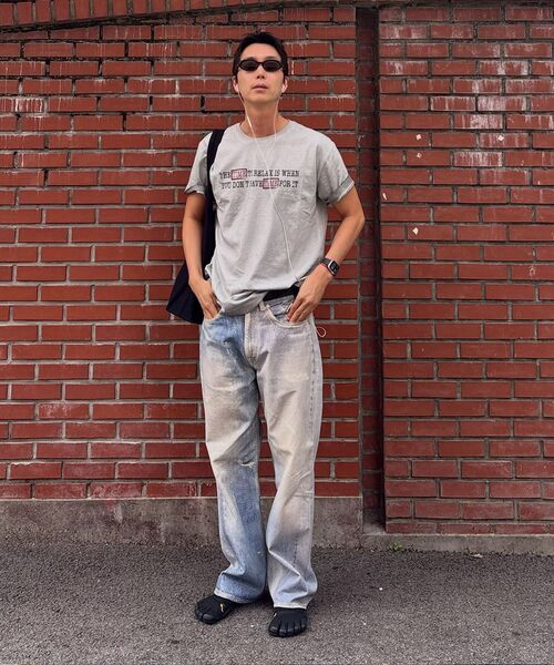 THEVINYLHOUSE(ザバイニルハウス)の「FADED TIME TEE GREY(Tシャツ/カットソー・メンズ・その他・SMALL/MEDIUM/LARGE)」の6枚目の写真
