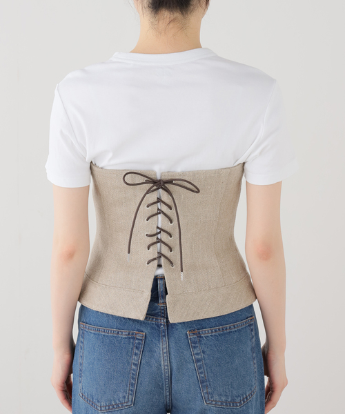 TANAKA BUSTIER ST-157-26-LI：ビスチェ（シャツ/ブラウス）｜TANAKA