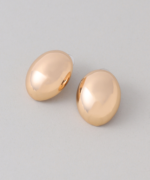 Noble(ノーブル)の「《追加》PETIT MOMENTS/プティモーメント Oval Stud Earrings(ピアス(両耳用)・レディース・ゴールド/シルバー・FREE)」の8枚目の写真
