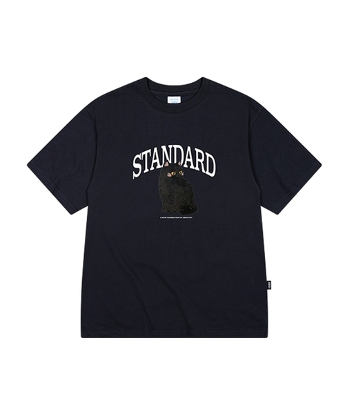 1989STANDARD（1989スタンダード）の「[ヤンステルX1989] CLASSIC CAT クールコットンオーバーサイズ半袖 (SISSTD-0216)（Tシャツ/カットソー・メンズ・アイボリー/ネイビー/ブラック/ライトグレー/ホワイト/ブルー・LARGE/MEDIUM/X-LARGE）」の5枚目の写真