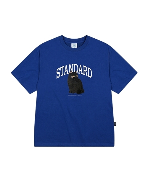 1989STANDARD（1989スタンダード）の「[ヤンステルX1989] CLASSIC CAT クールコットンオーバーサイズ半袖 (SISSTD-0216)（Tシャツ/カットソー・メンズ・アイボリー/ネイビー/ブラック/ライトグレー/ホワイト/ブルー・LARGE/MEDIUM/X-LARGE）」の6枚目の写真