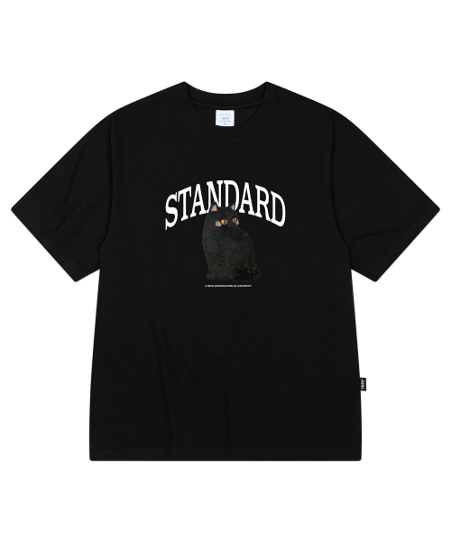 1989STANDARD（1989スタンダード）の「[ヤンステルX1989] CLASSIC CAT クールコットンオーバーサイズ半袖 (SISSTD-0216)（Tシャツ/カットソー・メンズ・アイボリー/ネイビー/ブラック/ライトグレー/ホワイト/ブルー・LARGE/MEDIUM/X-LARGE）」の8枚目の写真