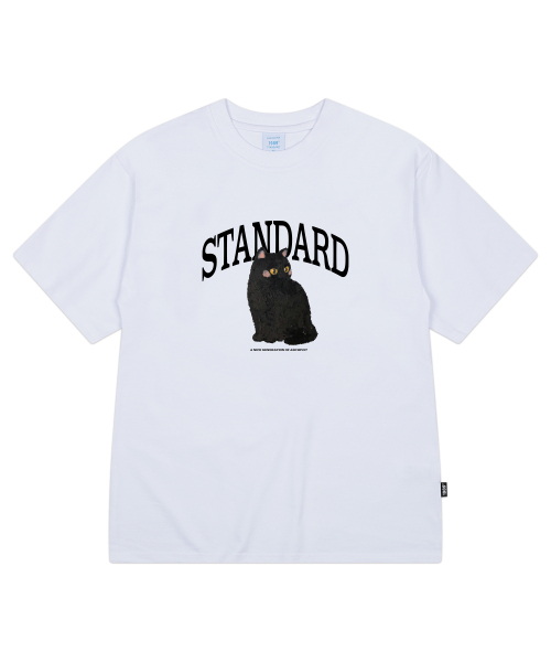 1989STANDARD（1989スタンダード）の「[ヤンステルX1989] CLASSIC CAT クールコットンオーバーサイズ半袖 (SISSTD-0216)（Tシャツ/カットソー・メンズ・アイボリー/ネイビー/ブラック/ライトグレー/ホワイト/ブルー・LARGE/MEDIUM/X-LARGE）」の7枚目の写真