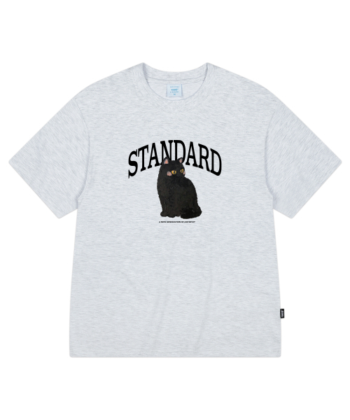 1989STANDARD（1989スタンダード）の「[ヤンステルX1989] CLASSIC CAT クールコットンオーバーサイズ半袖 (SISSTD-0216)（Tシャツ/カットソー・メンズ・アイボリー/ネイビー/ブラック/ライトグレー/ホワイト/ブルー・LARGE/MEDIUM/X-LARGE）」の11枚目の写真