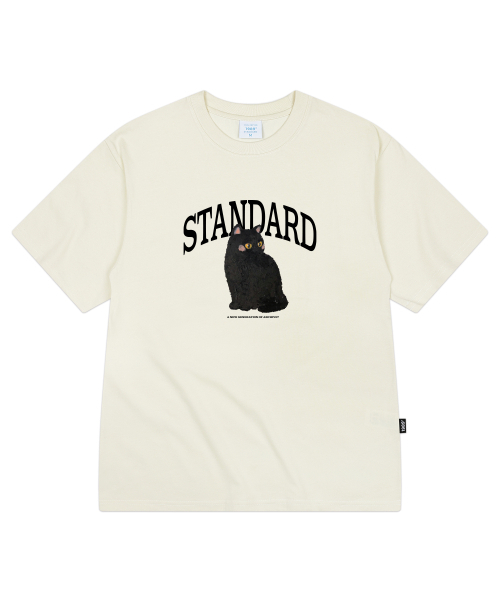 1989STANDARD（1989スタンダード）の「[ヤンステルX1989] CLASSIC CAT クールコットンオーバーサイズ半袖 (SISSTD-0216)（Tシャツ/カットソー・メンズ・アイボリー/ネイビー/ブラック/ライトグレー/ホワイト/ブルー・LARGE/MEDIUM/X-LARGE）」の10枚目の写真