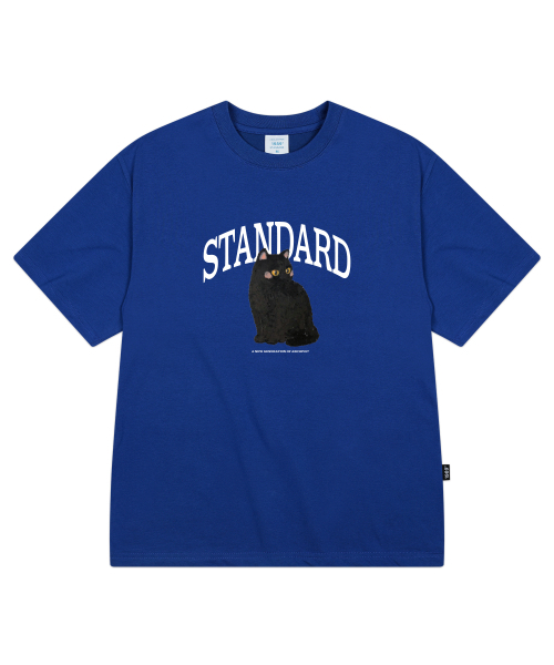 1989STANDARD（1989スタンダード）の「[ヤンステルX1989] CLASSIC CAT クールコットンオーバーサイズ半袖 (SISSTD-0216)（Tシャツ/カットソー・メンズ・アイボリー/ネイビー/ブラック/ライトグレー/ホワイト/ブルー・LARGE/MEDIUM/X-LARGE）」の9枚目の写真