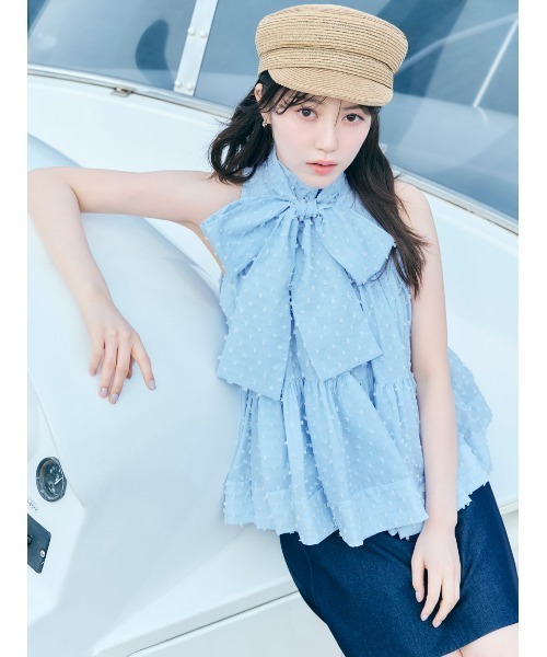 SNIDEL(スナイデル)の「ラップキュロットパンツ(その他パンツ・レディース・インディゴブルー/アイボリー/ブラック・0/1)」の22枚目の写真