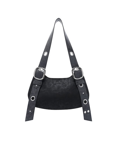 Wacky WiLLy（ワッキーウィリー）の「[GISELLEジゼル着用] WOMEN'S EYELET SHOULDER BAG（ショルダーバッグ・レディース・ブラック・FREE）」の3枚目の写真