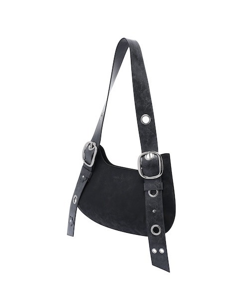 Wacky WiLLy（ワッキーウィリー）の「[GISELLEジゼル着用] WOMEN'S EYELET SHOULDER BAG（ショルダーバッグ・レディース・ブラック・FREE）」の4枚目の写真