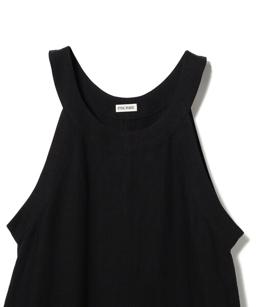 Demi-Luxe BEAMS(デミルクス ビームス)の「【7/31値下げ】【別注】INSCRIRE / リネン ノースリーブ ドレス(ワンピース・レディース・ブラック・36/38)」の4枚目の写真