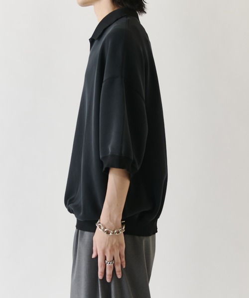 Lui's(ルイス)の「ピーチスキンスキッパーポロシャツ(Tシャツ/カットソー・メンズ・ブラウン/ブラック/ライトグレー・M/S)」の6枚目の写真