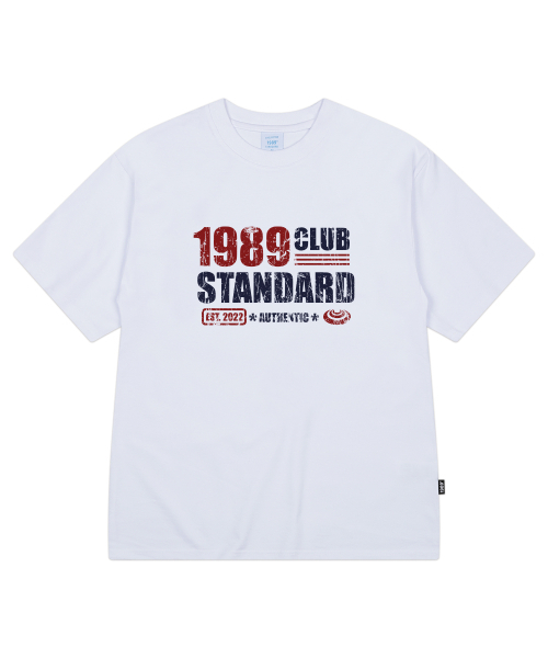 1989STANDARD（1989スタンダード）の「ヴィンテージ1989クールコットンオーバーサイズ半袖 (SISSTD-0259)（Tシャツ/カットソー・メンズ・ブラック/ライトグレー/ホワイト・MEDIUM/LARGE/X-LARGE）」の5枚目の写真