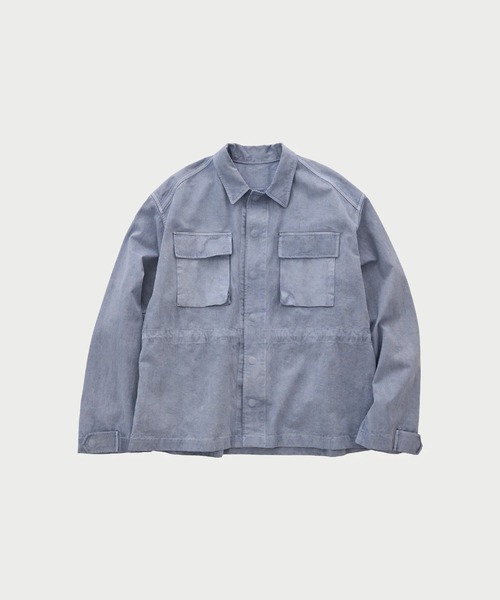 URU(ウル)の「Utilyty shirts(シャツ/ブラウス・メンズ・ブルー・2/1)」の1枚目の写真