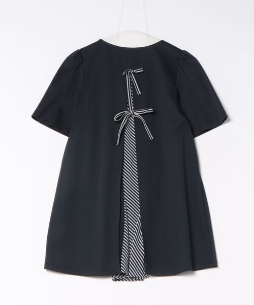 Rose Tiara(ローズティアラ)の「【接触冷感/UVカット】レイヤード風バックリボンカットソー(Tシャツ/カットソー・レディース・ネイビー・40/42/46)」の18枚目の写真