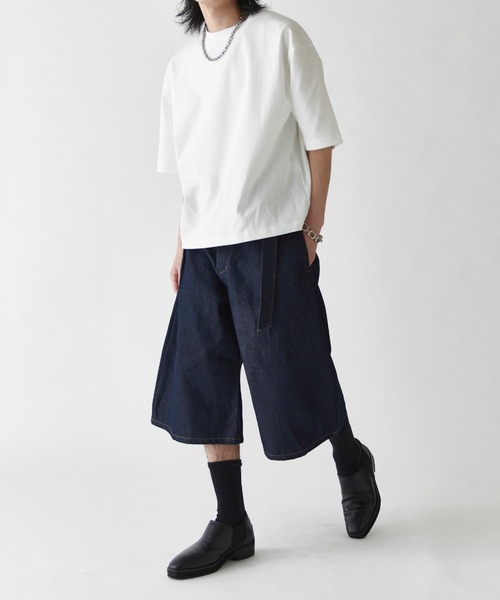 Lui's(ルイス)の「13.5オンスバルーンデニムショーツ(デニムパンツ・メンズ・インディゴブルー/ブラック・S/M/L)」の10枚目の写真