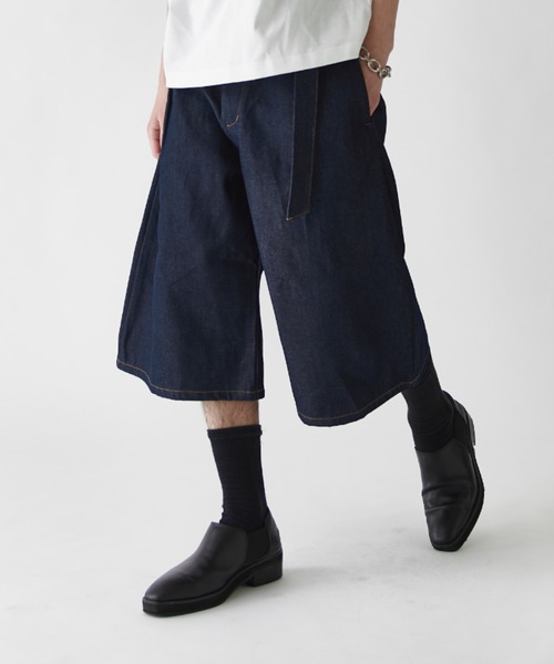 Lui's(ルイス)の「13.5オンスバルーンデニムショーツ(デニムパンツ・メンズ・インディゴブルー/ブラック・S/M/L)」の13枚目の写真