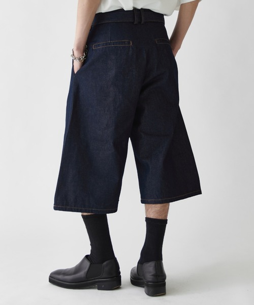 Lui's(ルイス)の「13.5オンスバルーンデニムショーツ(デニムパンツ・メンズ・インディゴブルー/ブラック・S/M/L)」の15枚目の写真