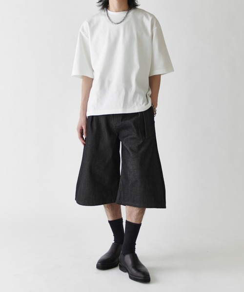 Lui's(ルイス)の「13.5オンスバルーンデニムショーツ(デニムパンツ・メンズ・インディゴブルー/ブラック・S/M/L)」の17枚目の写真