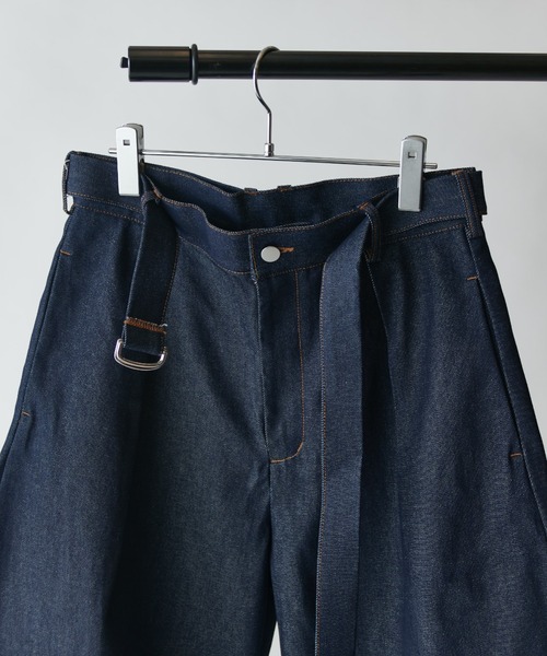 Lui's(ルイス)の「13.5オンスバルーンデニムショーツ(デニムパンツ・メンズ・インディゴブルー/ブラック・S/M/L)」の22枚目の写真