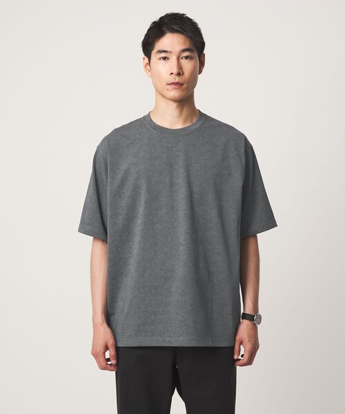green label relaxing(グリーンレーベルリラクシング)の「【WEB限定】スノーフェード 半袖 クルーネック Tシャツ -吸水速乾-(Tシャツ/カットソー・メンズ・ブラック/ターコイズブルー系/ナチュラル・XL/S/L/M)」の9枚目の写真