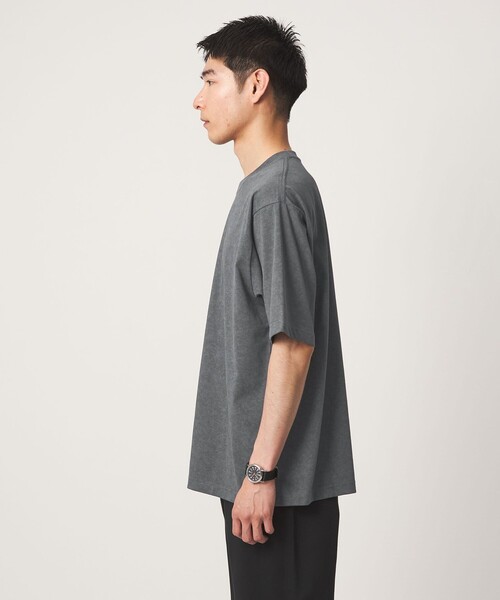 green label relaxing(グリーンレーベルリラクシング)の「【WEB限定】スノーフェード 半袖 クルーネック Tシャツ -吸水速乾-(Tシャツ/カットソー・メンズ・ブラック/ターコイズブルー系/ナチュラル・XL/S/L/M)」の10枚目の写真