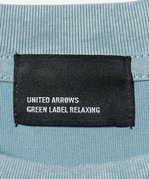 green label relaxing(グリーンレーベルリラクシング)の「【WEB限定】スノーフェード 半袖 クルーネック Tシャツ -吸水速乾-(Tシャツ/カットソー・メンズ・ブラック/ターコイズブルー系/ナチュラル・XL/S/L/M)」の7枚目の写真