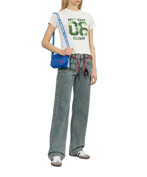 A BATHING APE(アベイシングエイプ)の「HEART BADGE CROSSBODY MINI BAG #1(ショルダーバッグ・レディース・ブルー/レッド/ブラック・FREE)」の17枚目の写真