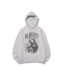 NO ANXIETY WASHED HOODIE OATMEAL