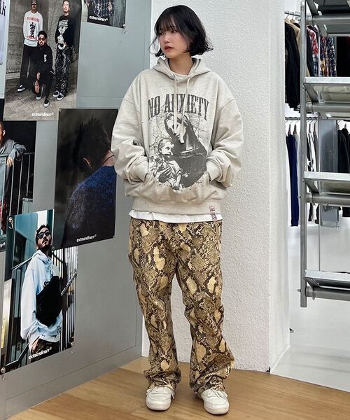 EXTRAORDINARY(エクストラオーディナリー)の「NO ANXIETY WASHED HOODIE OATMEAL(パーカー・メンズ・その他・LARGE/X-LARGE)」の4枚目の写真