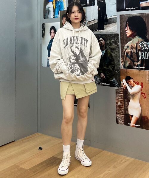 EXTRAORDINARY(エクストラオーディナリー)の「NO ANXIETY WASHED HOODIE OATMEAL(パーカー・メンズ・その他・LARGE/X-LARGE)」の6枚目の写真