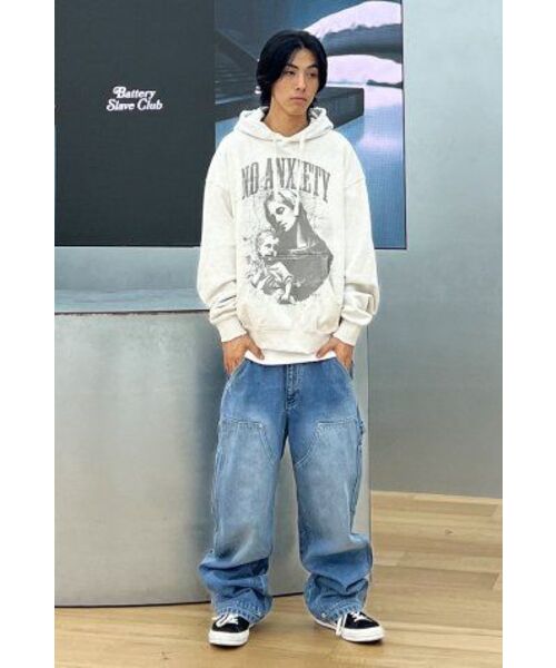 EXTRAORDINARY(エクストラオーディナリー)の「NO ANXIETY WASHED HOODIE OATMEAL(パーカー・メンズ・その他・LARGE/X-LARGE)」の9枚目の写真