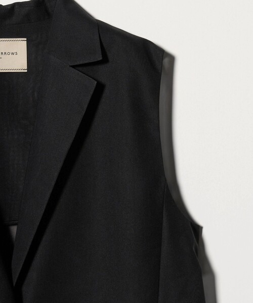 UNITED ARROWS（ユナイテッドアローズ）の「シアー ミドル ベスト ‐ウォッシャブル‐（ベスト・レディース・オフホワイト/ブラック・FREE）」の15枚目の写真
