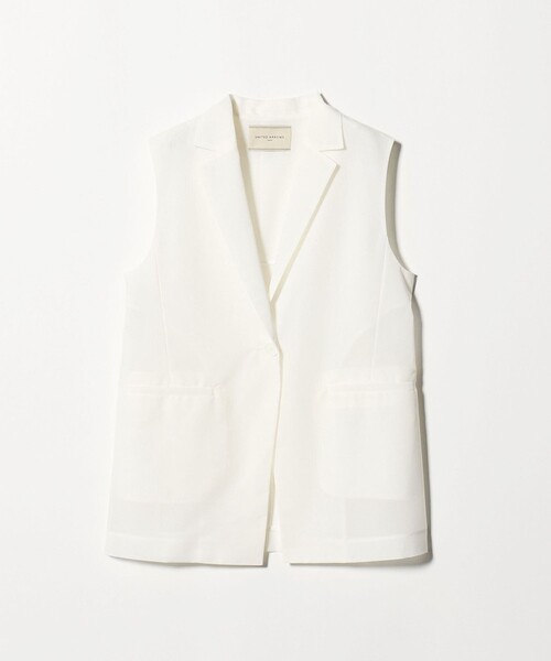 UNITED ARROWS（ユナイテッドアローズ）の「シアー ミドル ベスト ‐ウォッシャブル‐（ベスト・レディース・オフホワイト/ブラック・FREE）」の21枚目の写真