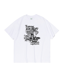 CARGOBROS（カーゴブロス）の「リバティオブUSAロゴ半袖Tシャツ(ホワイト)（Tシャツ/カットソー）」
