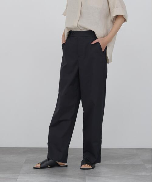 human woman(ヒューマンウーマン)の「◆【名品 / UVカット / ウォッシャブル】クールマックスストレートパンツ(その他パンツ・レディース・カーキ/ホワイト系その他/ブラック・MEDIUM/SMALL/LARGE)」の1枚目の写真