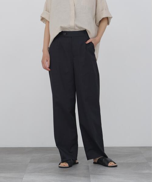 human woman(ヒューマンウーマン)の「◆【名品 / UVカット / ウォッシャブル】クールマックスストレートパンツ(その他パンツ・レディース・カーキ/ホワイト系その他/ブラック・MEDIUM/SMALL/LARGE)」の9枚目の写真