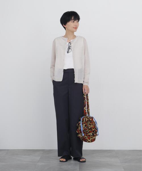human woman(ヒューマンウーマン)の「◆【名品 / UVカット / ウォッシャブル】クールマックスストレートパンツ(その他パンツ・レディース・カーキ/ホワイト系その他/ブラック・MEDIUM/SMALL/LARGE)」の13枚目の写真