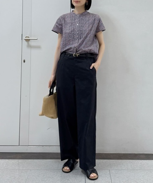 human woman(ヒューマンウーマン)の「◆【名品 / UVカット / ウォッシャブル】クールマックスストレートパンツ(その他パンツ・レディース・カーキ/ホワイト系その他/ブラック・MEDIUM/SMALL/LARGE)」の5枚目の写真