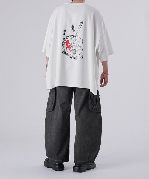 狐独（コドク）の「ダブルポケットカコウカーブデニムパンツ（デニムパンツ・メンズ・ブラック・LARGE/MEDIUM/SMALL）」の9枚目の写真