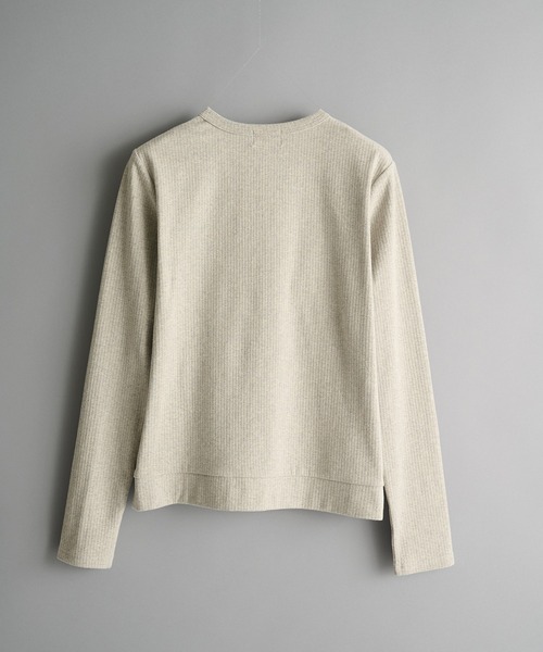 CONZ(コンズ)の「rib henry long tee(Tシャツ/カットソー・メンズ・ライトグレー/ネイビー/ダークグレー/ブラック・1/3/2)」の12枚目の写真