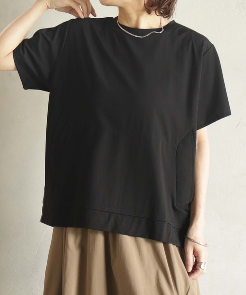 BITTOKO（ビットコ）の「バックシャーリングTシャツ（Tシャツ/カットソー・レディース・ブラック/ネイビー・FREE）」の19枚目の写真