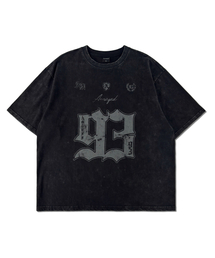 ANNOYED（アノイド）の「スノーウォッシンググラフィック半袖LQ2TU308_BLACK（Tシャツ/カットソー）」