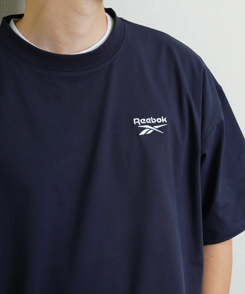 Reebok(リーボック)の「Reebok リーボック UVカット 接触冷感 ワンポイント ロゴT 半袖Tシャツ(Tシャツ/カットソー・メンズ・ホワイト/ネイビー系/ブラック・X-LARGE/MEDIUM/LARGE)」の13枚目の写真