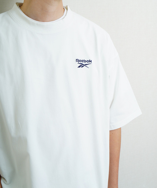 Reebok(リーボック)の「Reebok リーボック UVカット 接触冷感 ワンポイント ロゴT 半袖Tシャツ(Tシャツ/カットソー・メンズ・ホワイト/ネイビー系/ブラック・X-LARGE/MEDIUM/LARGE)」の9枚目の写真